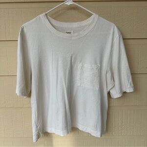 UpWest Cream Crew Neck Boxy Tee